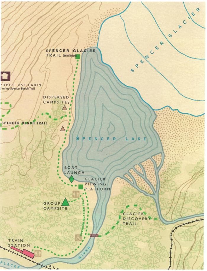 Spencer Glacier Whistle Stop Group Campground